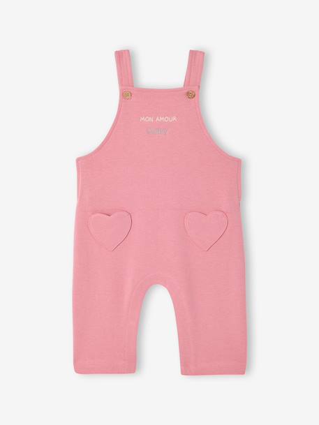 Girl's dungaree set rose - vertbaudet enfant 