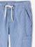 Boys' cotton battle denim trousers striped blue - vertbaudet enfant 