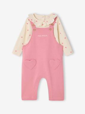 -Ensemble salopette bébé fille