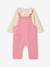 Girl's dungaree set rose - vertbaudet enfant 