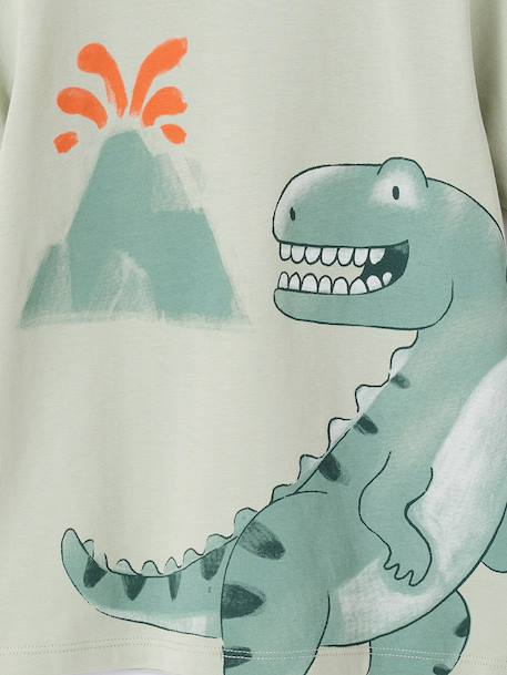 Pack of 2 dinosaur playsuit pyjamas for boys sage green - vertbaudet enfant 