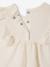Baby Girls’ Broderie Anglaise Cotton T-Shirt ecru+rose - vertbaudet enfant 