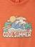 Boys' organic cotton T-shirt orange - vertbaudet enfant 