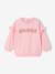 Girl's long-sleeved sweatshirt pale pink - vertbaudet enfant 