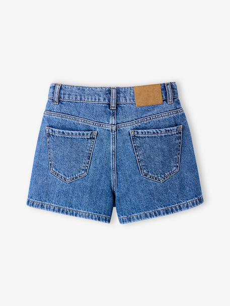 Children's denim cotton shorts denim grey+medium blue - vertbaudet enfant 