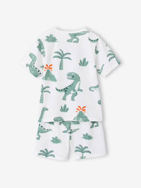 Pack of 2 dinosaur playsuit pyjamas for boys sage green - vertbaudet enfant 