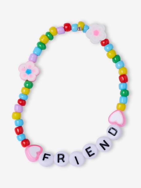 Pack of 2 T-shirts and best friends bracelets lilac - vertbaudet enfant 
