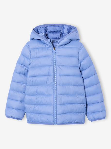 Light Padded Jacket with Hood for Boys black+emerald green+hazel+medium blue+navy blue+olive+pecan nut+red - vertbaudet enfant 