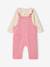 Girl's dungaree set rose - vertbaudet enfant 