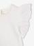 Girls' short-sleeved T-shirt white - vertbaudet enfant 
