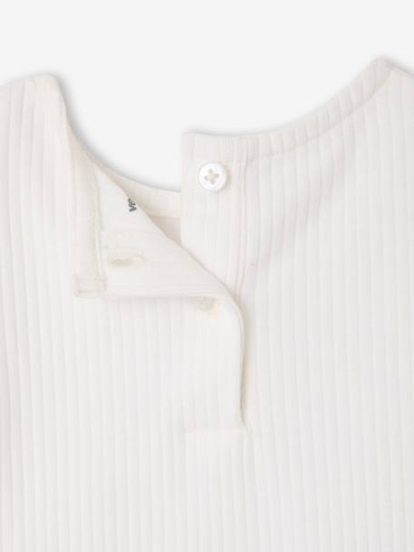 Girls' short-sleeved T-shirt white - vertbaudet enfant 