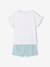 Pack of 2 girls' short-sleeved cotton pyjama shorts ecru - vertbaudet enfant 