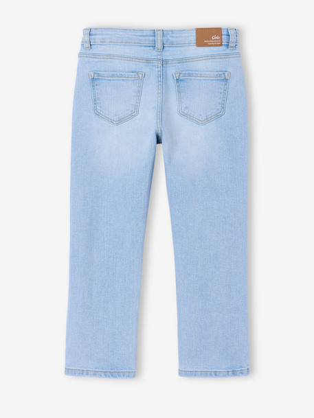 WIDE Hip, Slim Leg MorphologiK Jeans, for Girls bleached denim+deep blue+denim grey+grey+medium blue - vertbaudet enfant 
