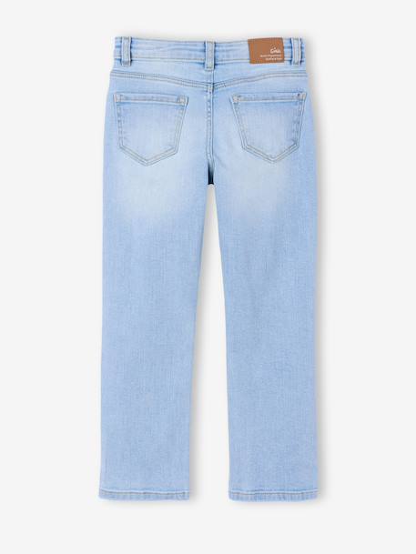 MEDIUM Hip, Slim Leg MorphologiK Jeans, for Girls bleached denim+deep blue+grey+medium blue - vertbaudet enfant 