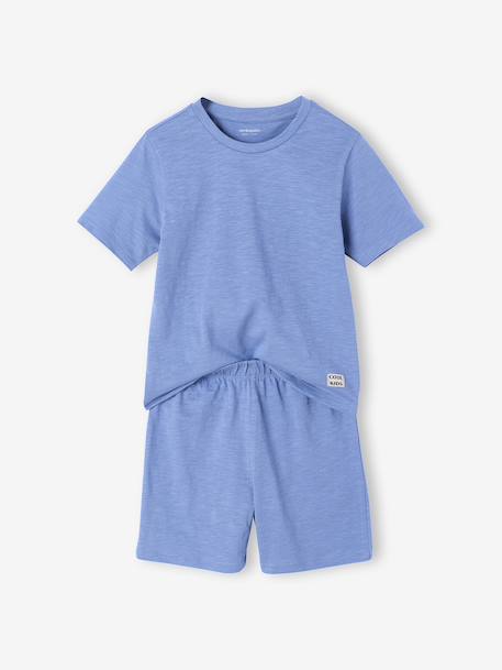 Pack of 2 plain short pyjamas chambray blue - vertbaudet enfant 