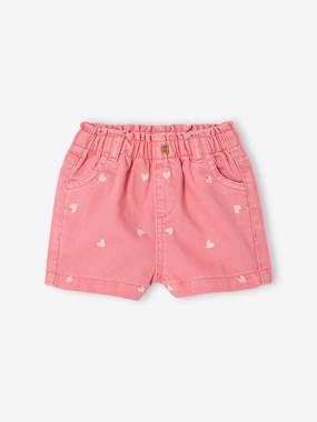-Short bébé fille brodé