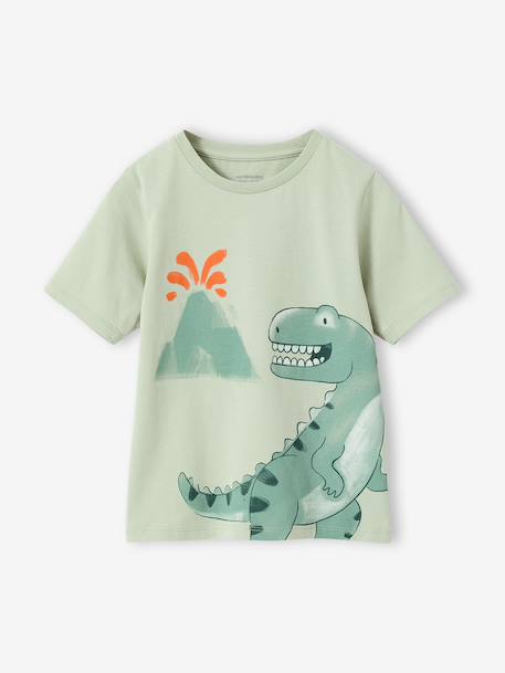 Pack of 2 dinosaur playsuit pyjamas for boys sage green - vertbaudet enfant 