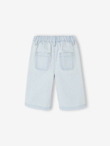 Pantalon large bébé fille rayé bleu - vertbaudet enfant 