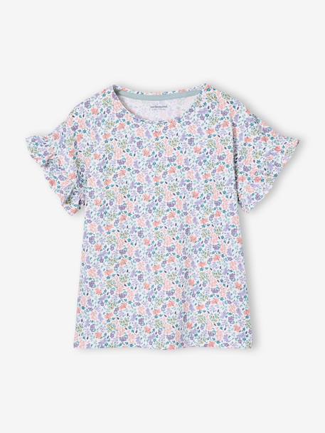Pack of 2 girls' short-sleeved cotton pyjama shorts ecru - vertbaudet enfant 