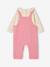 Girl's dungaree set rose - vertbaudet enfant 