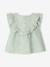Baby Girls’ Broderie Anglaise Cotton Blouse aqua green - vertbaudet enfant 
