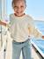 Sweatshirt with Iron-On Patches for Girls ecru - vertbaudet enfant 