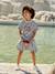 Girls' dress in lightweight fleece green+marl grey+sage green+striped blue - vertbaudet enfant 