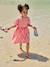 Seersucker Dress for Girls striped red - vertbaudet enfant 