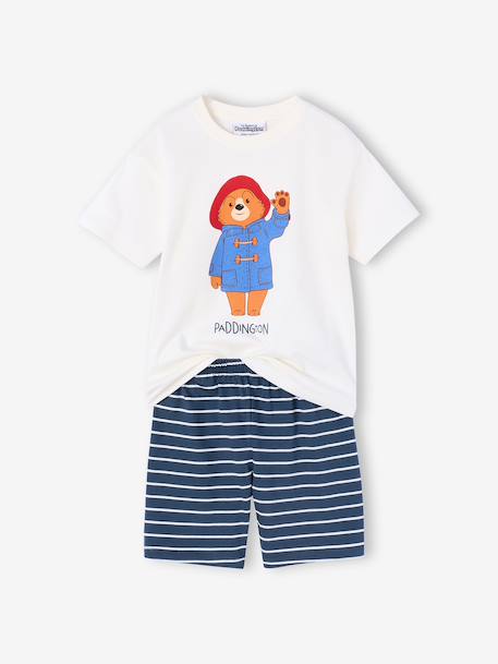 Striped PADDINGTON pyjamas shorts striped navy blue - vertbaudet enfant 