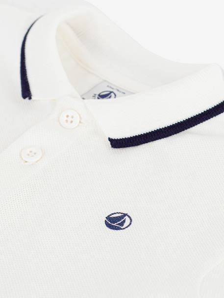Polo bébé manches courtes coton blanc - vertbaudet enfant 