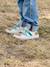 Leather Trainers with Hook-and-Loop Fasteners for Boys, Designed for Autonomy denim blue+navy blue+set blue+set green - vertbaudet enfant 