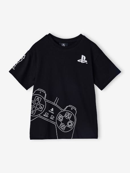Boys' cotton pyjama shorts with PLAYSTATION logo black - vertbaudet enfant 