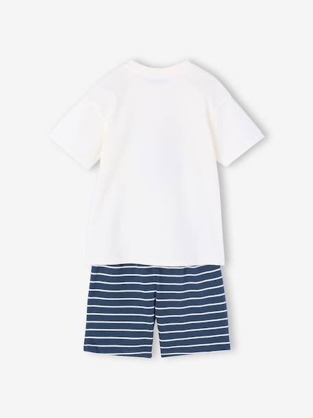 Striped PADDINGTON pyjamas shorts striped navy blue - vertbaudet enfant 
