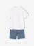 Striped PADDINGTON pyjamas shorts striped navy blue - vertbaudet enfant 