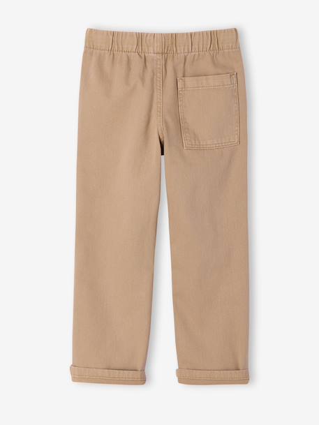 Easy-to-put-on fluid trousers for boys beige+medium blue+night blue+terracotta - vertbaudet enfant 