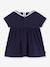 Girl's dress with sailor collar and short sleeves navy blue - vertbaudet enfant 