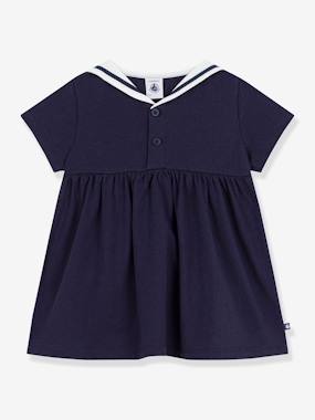 Bébé-Robe bébé fille col marin manches courtes