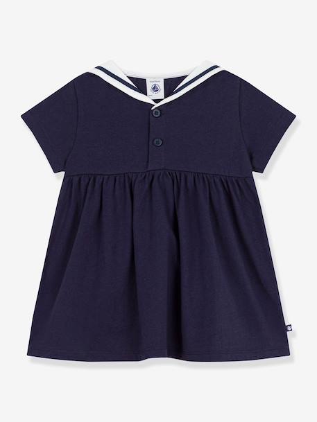 Robe bébé fille col marin manches courtes marine - vertbaudet enfant 