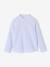 Chemise rayée col Mao garçon rayé bleu+rayé vert - vertbaudet enfant 