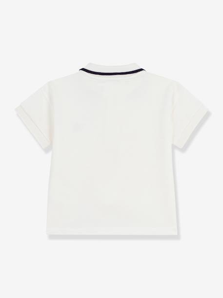 Baby short-sleeved cotton polo shirt white - vertbaudet enfant 