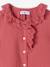 Ruffled shirt old rose - vertbaudet enfant 