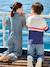 Striped girl's jumpsuit striped blue - vertbaudet enfant 