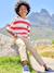 Striped boy's t-shirt striped red - vertbaudet enfant 
