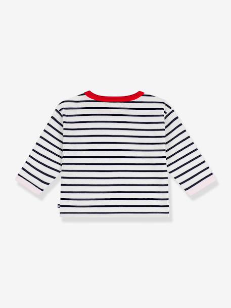 Baby long-sleeved cotton T-shirt ecru - vertbaudet enfant 