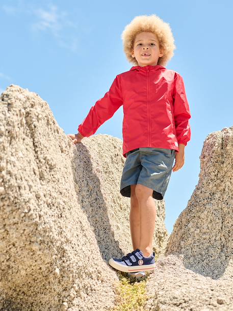 Boy's windproof jacket red - vertbaudet enfant 
