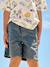 Bermuda garçon élastique bleu jean+jaune pastel+vert sapin - vertbaudet enfant 