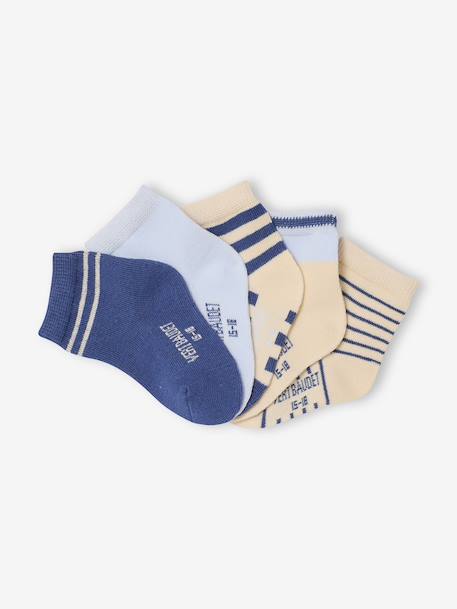 Lot de 5 paires de chaussettes bébé garçon bleu - vertbaudet enfant 