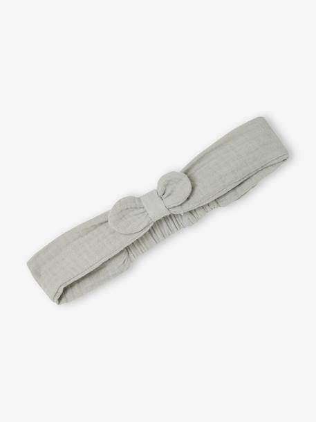 Set of 3 pieces for baby girls in cotton sage green - vertbaudet enfant 