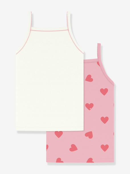 Pack of 2 tank tops for children by Petit Bateau white - vertbaudet enfant 