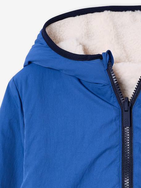 Reversible sherpa jacket royal blue - vertbaudet enfant 